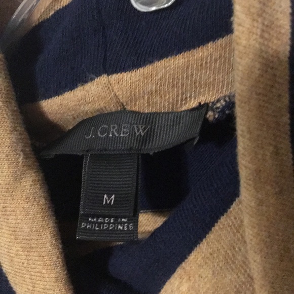 J. Crew oversized striped turtleneck navy - Picture 7 of 7